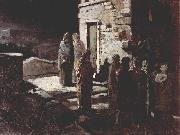 unknow artist Christus betritt mit seinen Jungern den Garten Gethsemane oil painting reproduction